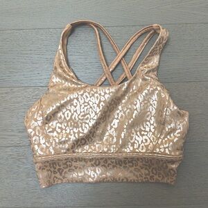 Buff Bunny Sports-bra Size Small in Gold Metallic